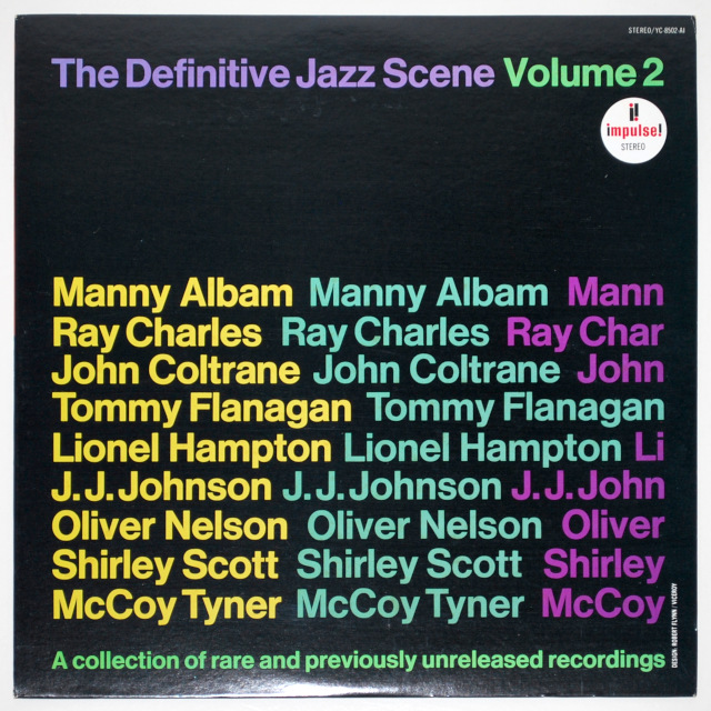 ディフィニティブ・ジャズ・シーンVOL.2／レイ・チャールズ、ジョン・コルトレーンほか（中古LP／見本盤）