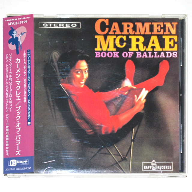 【中古CD／JP】ブック・オブ・バラード／カーメン・マクレエ