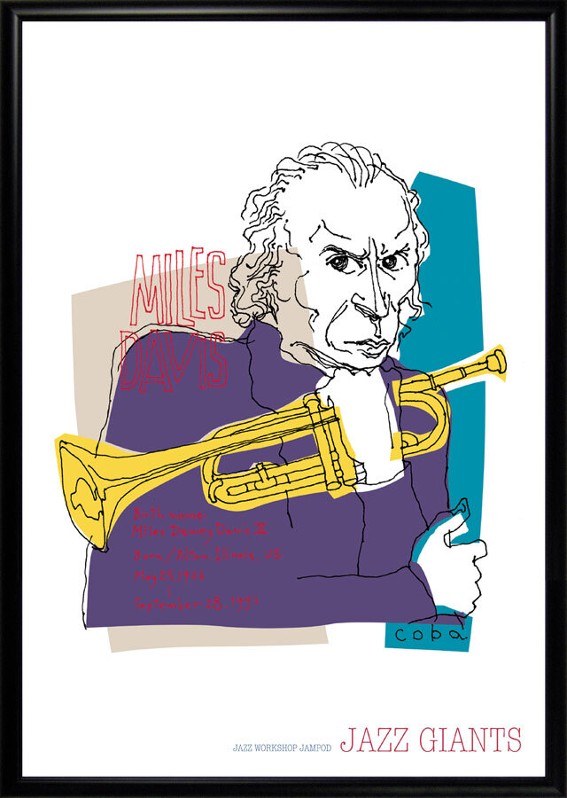 MILES DAVIS ウォールアートポスターマイルスデイビスヴィンテージ