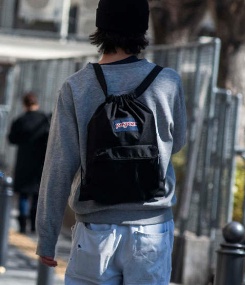 JANSPORT公式 リュック ドローサック BLACK JANSPORT ジャンスポーツ ドローサック DRAW SACK(BLACK