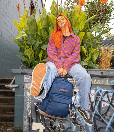 JANSPORT ライトパック　ネイビー