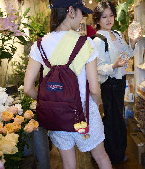 DRAW SACK（ドローサック）CHERRY LACQUER (赤) |【公式通販】JANSPORT