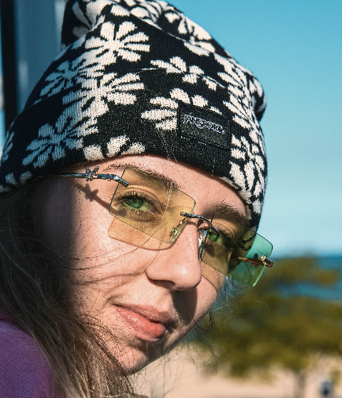 JANSPORT TALL BEANIE - （トールビーニー）SKIP DAISY BLACK|【公式