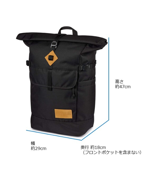 HATCHET ROLLTOP（ハチェットロールトップ）BLACK (黒) |【公式