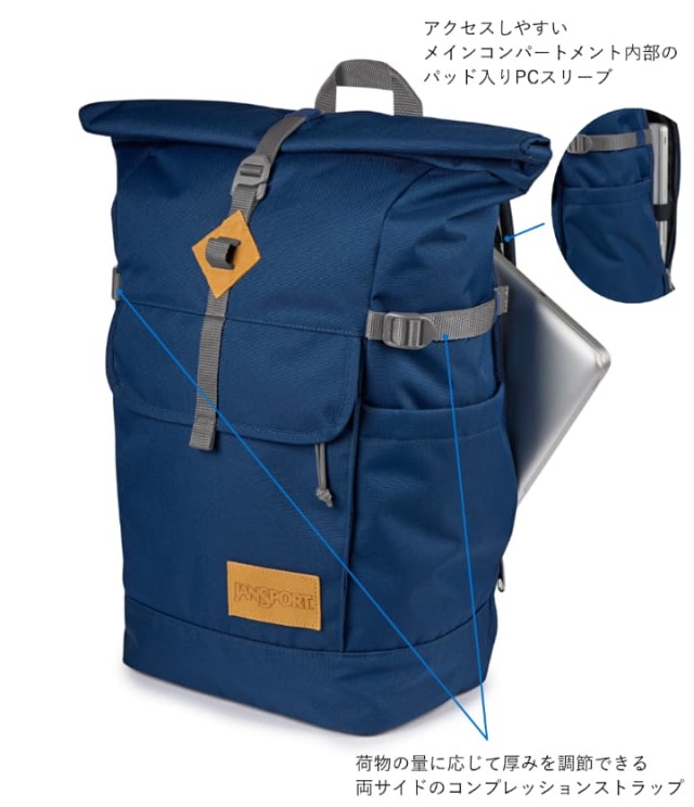 HATCHET ROLLTOP（ハチェットロールトップ）NAVY (紺) |【公式通販