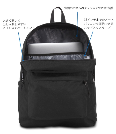 JANSPORT リメイク　ブラック リュック STRANGER THINGS RIGHT PACK HELLFIRE（ストレンジャーシングス