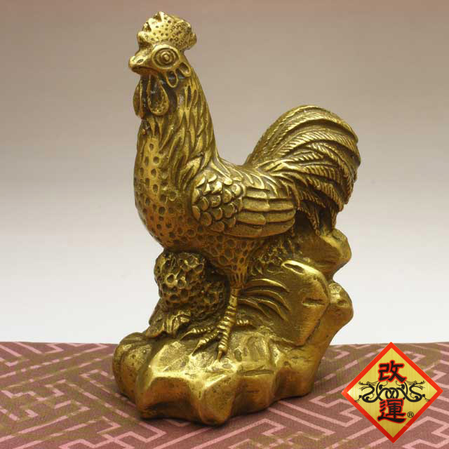 【改運】鶏の置物（小）(f50010)