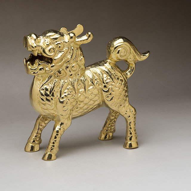 黄銅 牛 金色の置物 約14cm 黄銅 牛 金色の置物 約14cm 牛の