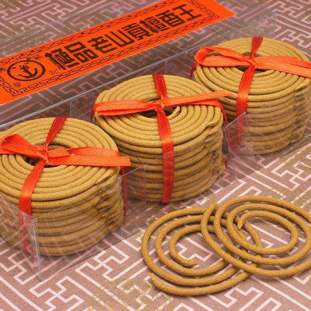 【改運】極品白檀香（老山貢檀香王）72巻(f30010)