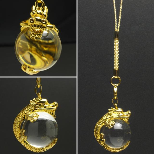 水晶玉　金細工 水晶玉 金細工