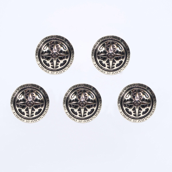 聖飢魔II 40周年記念ボタン 5個セット シルバー M