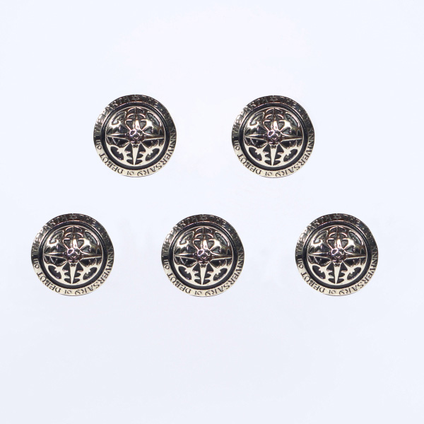 聖飢魔II 40周年記念ボタン 5個セット シルバー S