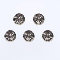 聖飢魔II 40周年記念ボタン 5個セット シルバー S