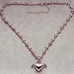 Holy Barbara Iron Cross Pendant 18stones