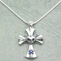 Blue Rosen Croiz Pendant (Large Stone)