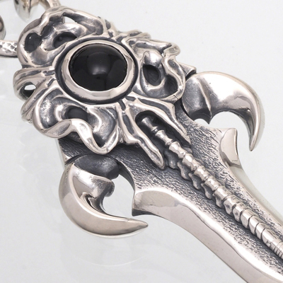 GARO 手彫り装飾 クロウ 手裏剣 円参 ペンダント