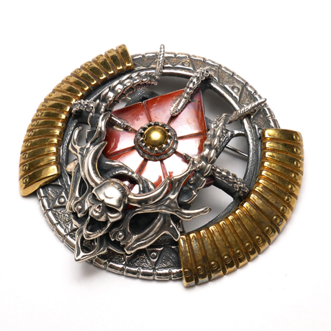 JAP工房　道外流牙　エンブレムブローチ 道外流牙 エンブレムブローチ