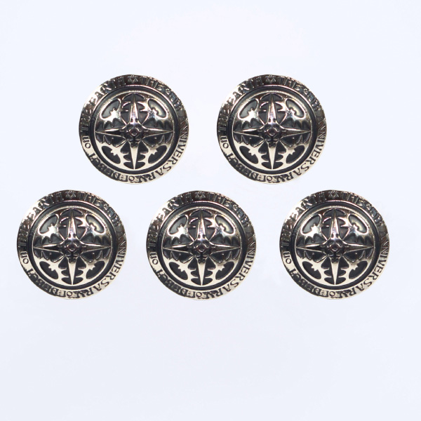 聖飢魔II 40周年記念ボタン 5個セット シルバー L