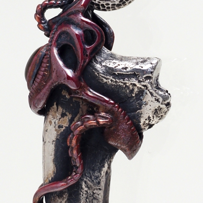 炎の眼 ペンダント - シルバー×オリハルコン