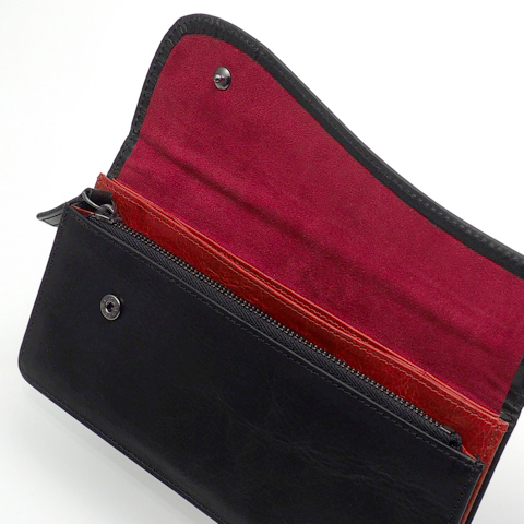 ZEBRA WALLET［ゼブラウォレット］ブラック×レッド