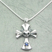 Blue Rosen Croiz Pendant (Large Stone)