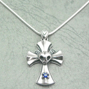 Blue Rosen Croiz Pendant (Large Stone)