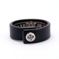 Silver Button Wristband (eagle)