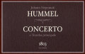 J.N.Hummel トランペット協奏曲　直筆譜