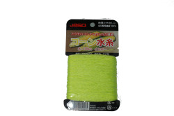 コーン水糸　太　100ｍカード　イエロー（太さ：約0.8ｍｍ）　日本製