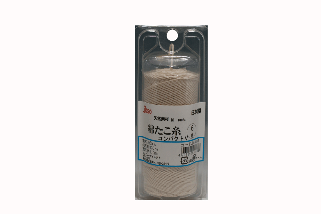 綿たこ糸　６号　コンパクト容器入り