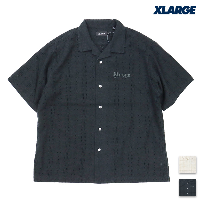 XLARGE エクストララージ シャツ SS LACE SHIRT 半袖レースシャツ 101262014005