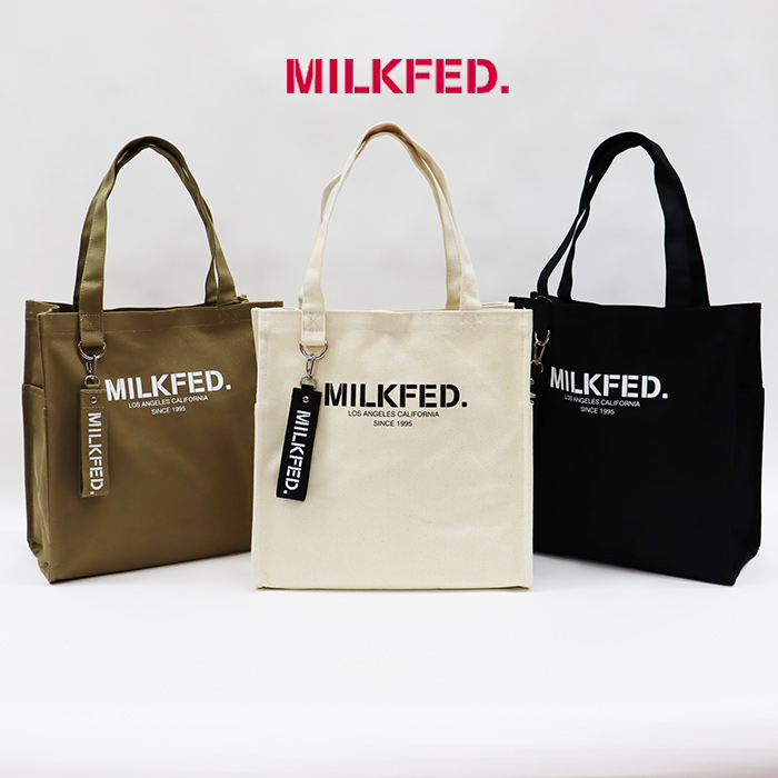 MILKFED ミルクフェド　　SQUARE 2WAY SHOULDER BAG トート ショルダー 2WAY バッグ 　103213053033
