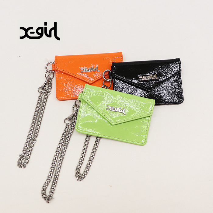 X-girl エックスガール PTNT FX LTHR CARD CS カードケース 105234054004