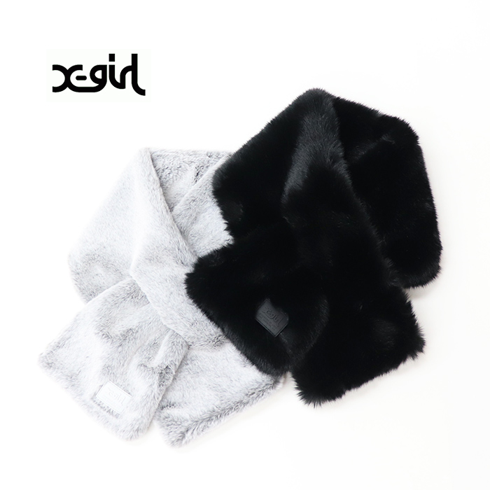 X-girl エックスガールFAUX FUR SCARF X-girl マフラー 105244054008