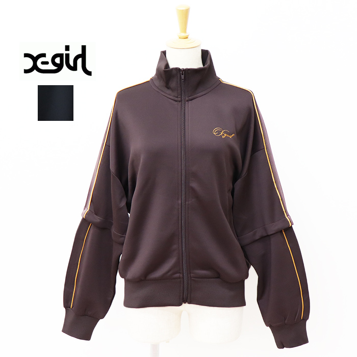 X-girl エックスガール レディース X-girl PENCIL SCRIPT LOGO 2WAY トラックジャケット 105253012010