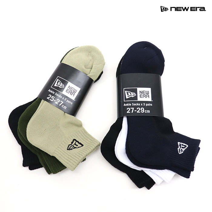 NEWERA,ニューエラ,3Pソックス,アンクルソックス,11531694,12674030