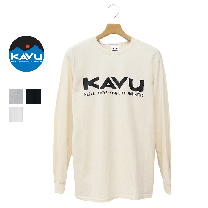 KAVU カブー カブー メンズ シンプルロゴ ロングスリーブ Tシャツ 19823030