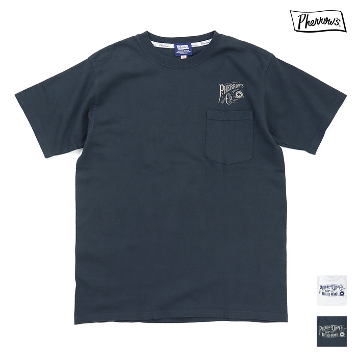 Pherrow's フェローズ プリント ポケットTシャツ Pherrow's Denim Co. 26S-PPT1
