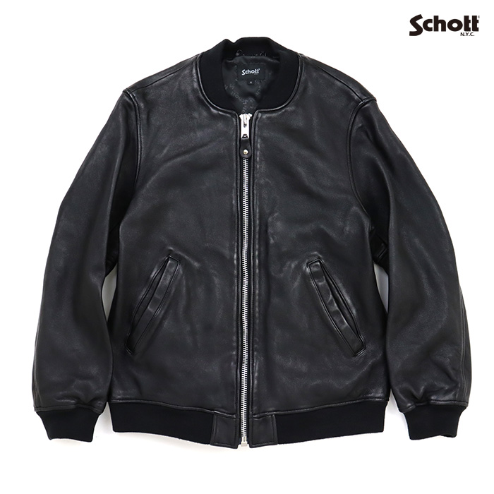 ■Schott ショット ジャケット LEATHER JACKET BOWERY レザージャケット バワリー MA-1 3101061（782-5950013）