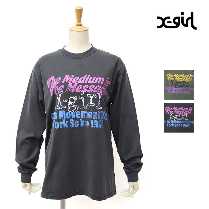 X-girl,エックスガール,Tシャツ,105254011005