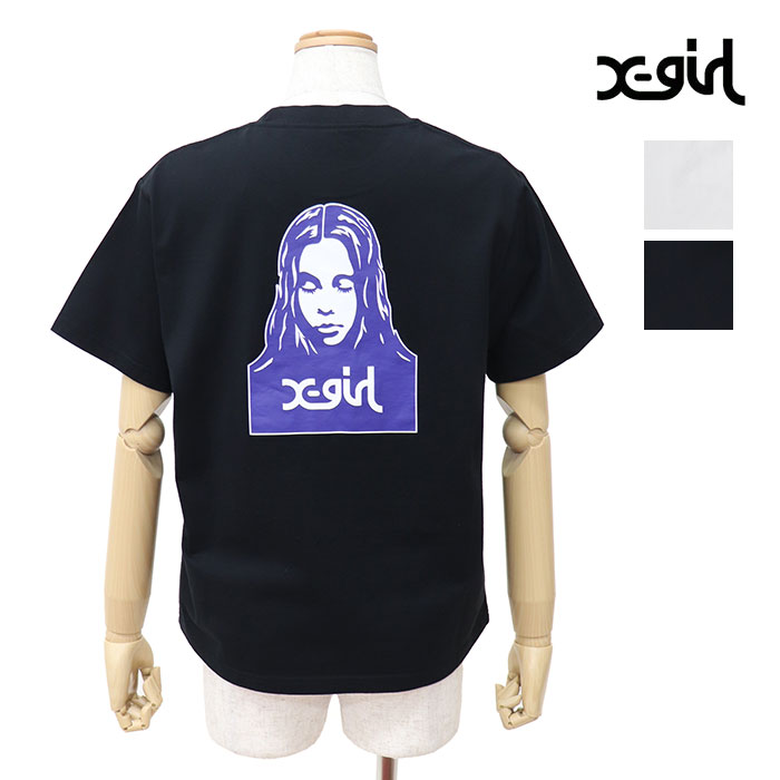 X-girl エックスガール FACE S/S TEE Tシャツ 105261011007