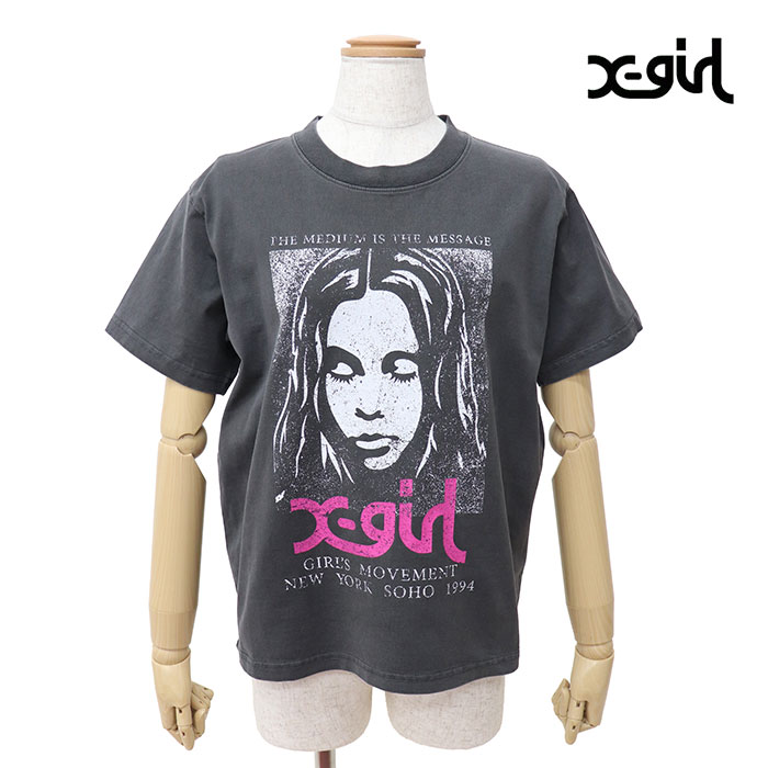 X-girl エックスガール FADED FACE S/S TEE Tシャツ 105261011014