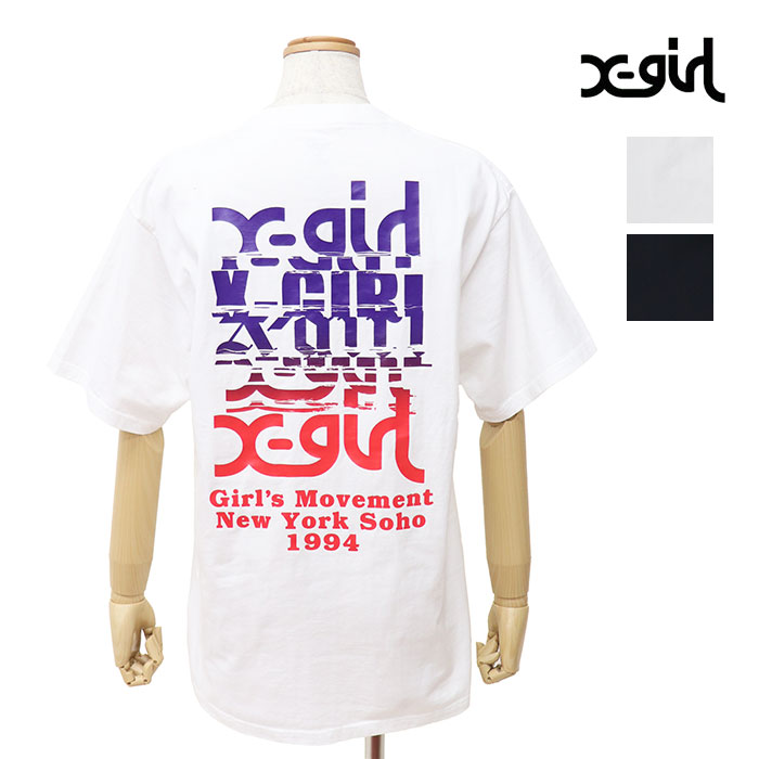 X-girl エックスガール NOISE LOGO S/S TEE Tシャツ 105261011019
