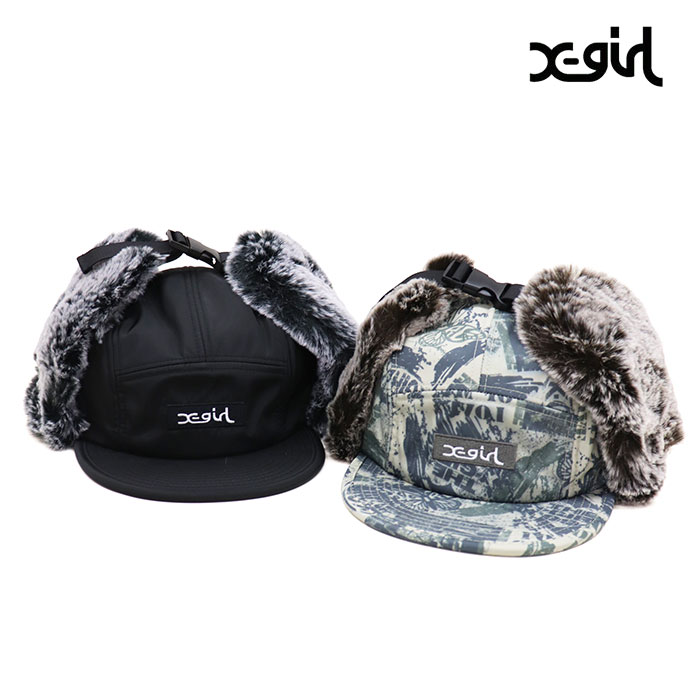 X-girl エックスガール レディース BOX LOGO EMBROIDERED DOG EAR JET CAP ドッグイヤージェットキャップ 105263051001