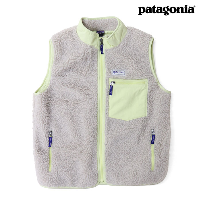 patagonia パタゴニア キッズ・レトロX・ベスト 65614【カラー：HNTV.ナチュラル×ヴェラムグリーン】