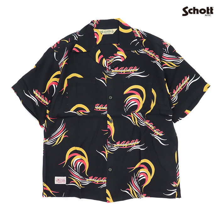 Schott ショット シャツ Schott×PJ BOAT RAYON SHIRT ショット×パイナップルジュース ボート レーヨンシャツ 782-6123014
