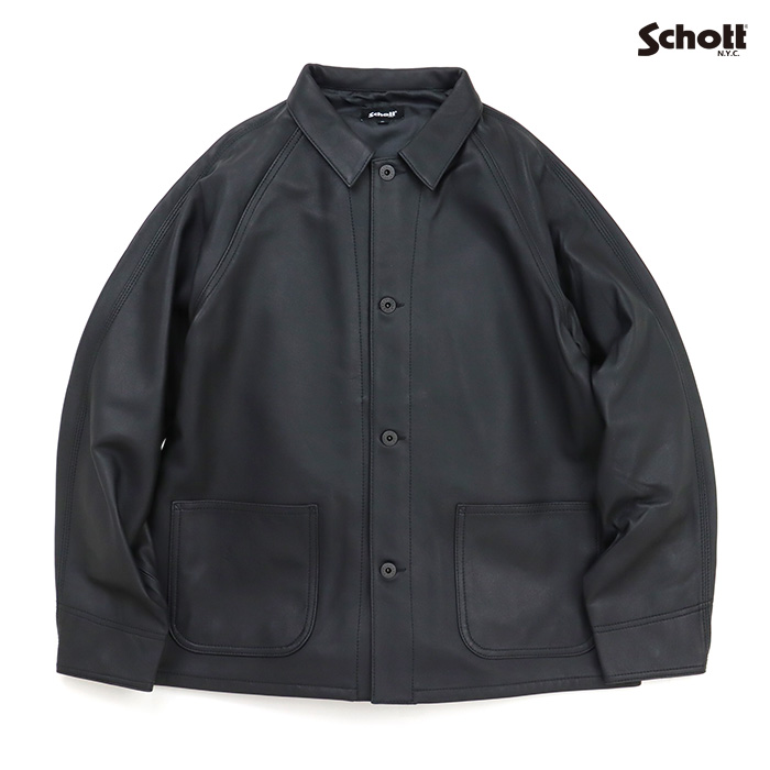 Schott ショット ジャケット LAMB LEATHER COVERALL JACKET ラムレザー カバーオールジャケット 782-6950018