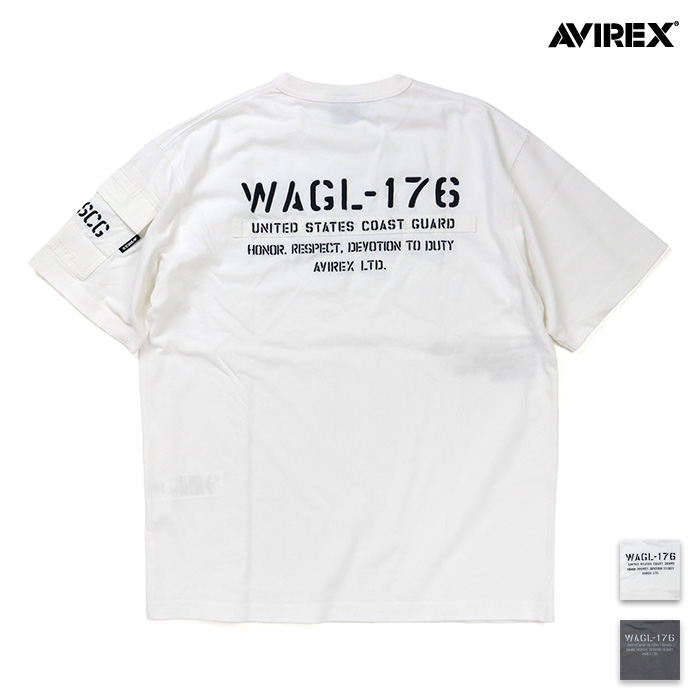 AVIREX アヴィレックス Tシャツ FADED S/S MIL. PKT T-SHIRT フェーデッドMIL.ポケット 半袖Tシャツ 783-6134005