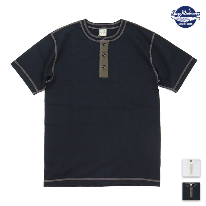 BUZZ RICKSON'S バズリクソンズ Tシャツ SLUB YARN HENLEY NECK T-SHIRT スラブヤーン ヘンリーネックTシャツ BR79192
