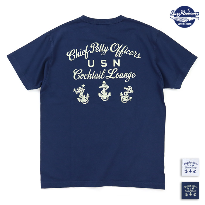 BUZZ RICKSON'S バズリクソンズ 半袖プリントTシャツ U.S.N. COCKTAIL LOUNGE BR79706